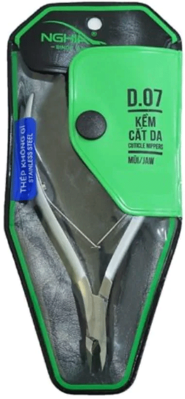 Nghia D07-12 Cuticle Nipper, 1/4 Jaw #12, each.