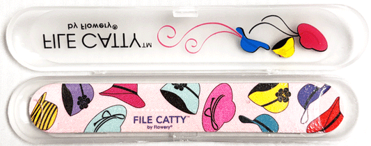 Flowery File Catty, Hats, each.