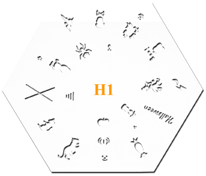 STENCIL H 1, EACH