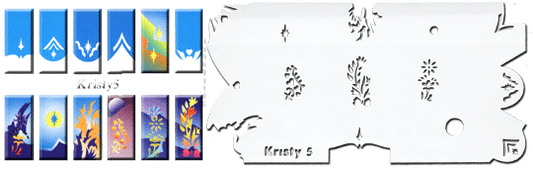 STENCIL KRISTY 5, EACH
