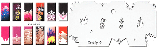 STENCIL KRISTY 6, EACH