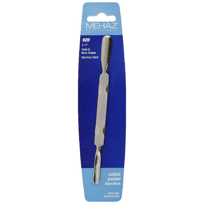 Mehaz Stainless Steel Cuticle Pusher, #020, each.