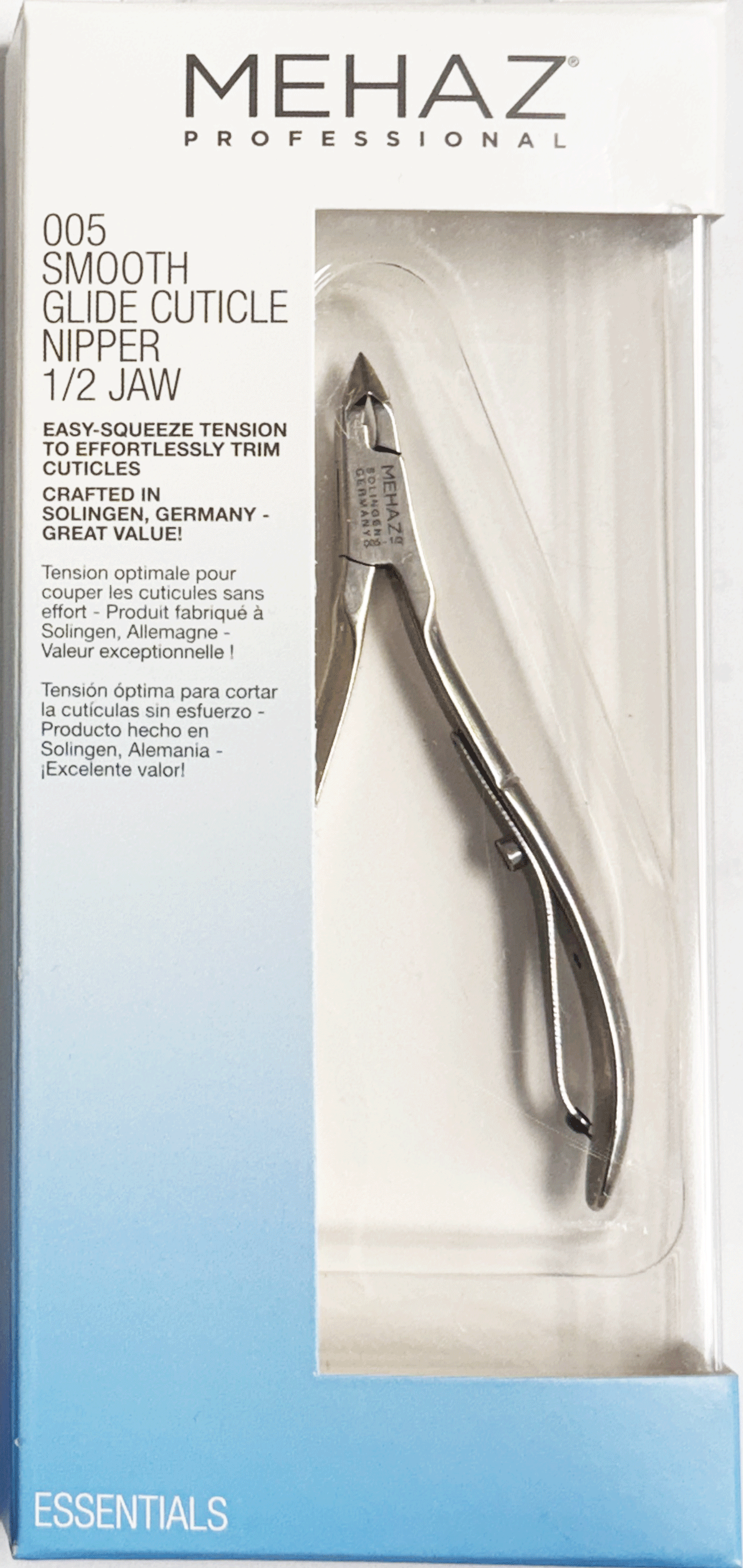 Mehaz Cuticle Nipper #005, 1/2 jaw.