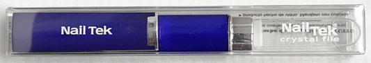 Nail Tek 5" Crystal Nail File, Cobalt Blue with case.