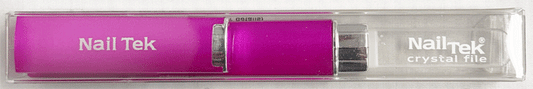 Nail Tek 5" Crystal File, with Fuchsia case.