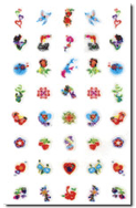 Nail Sticker 0014, each.