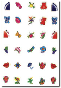 Nail Sticker 0016, each.