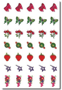 Nail Sticker 0017, each.