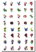 Nail Sticker 0020, each.
