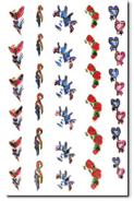 Nail Sticker 0025, each.