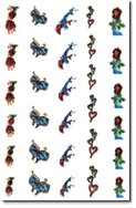 Nail Sticker 0028, each.