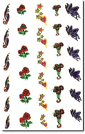 Nail Sticker 0035, each.