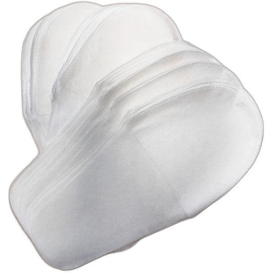 Pedicure Slippers, Shark, White, 25 pairs/pack.