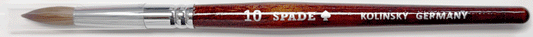 Acrylic Brush Oval Kolinsky, #10, each.