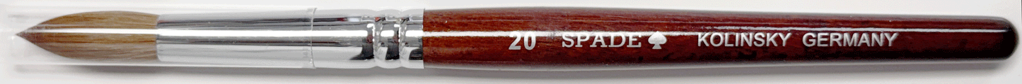 Acrylic Brush Oval Kolinsky, #20, each.