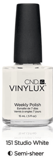 CND Vinylux, Studio White, 0.5 oz.